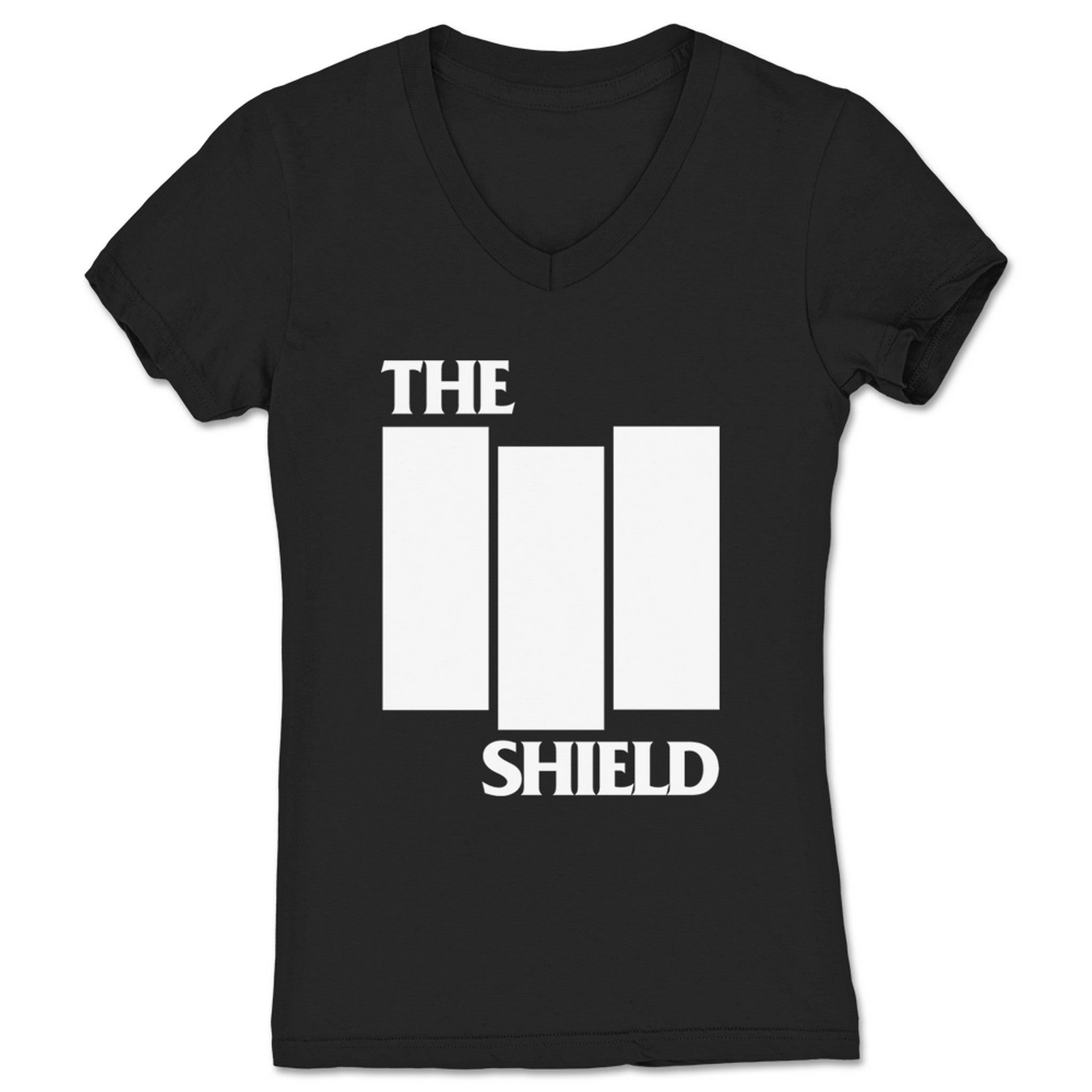 What a Maneuver! Shield Flag Women's V-Neck Black