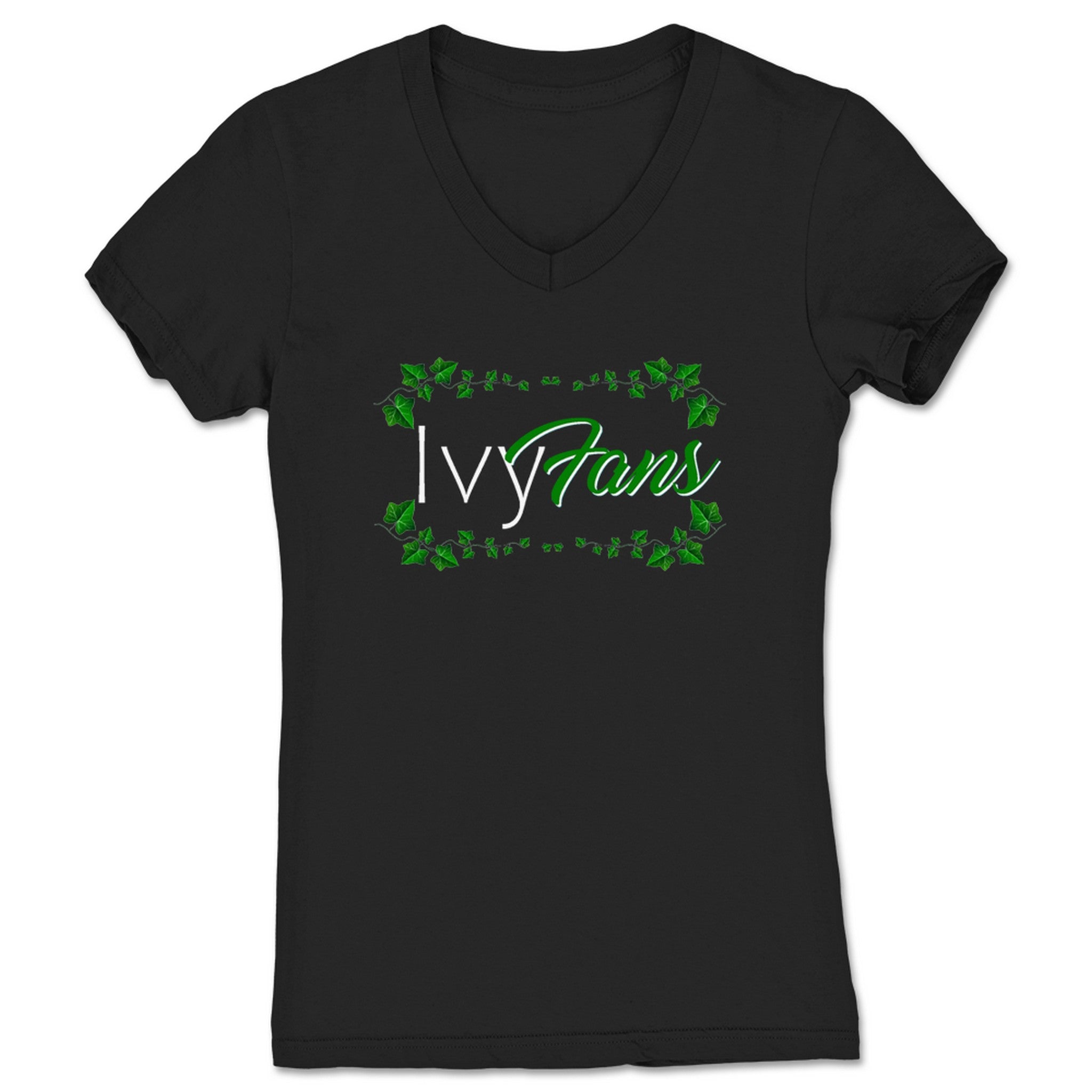 Wre-Wind Wrestling Network Ivy Fans Women's V-Neck Black