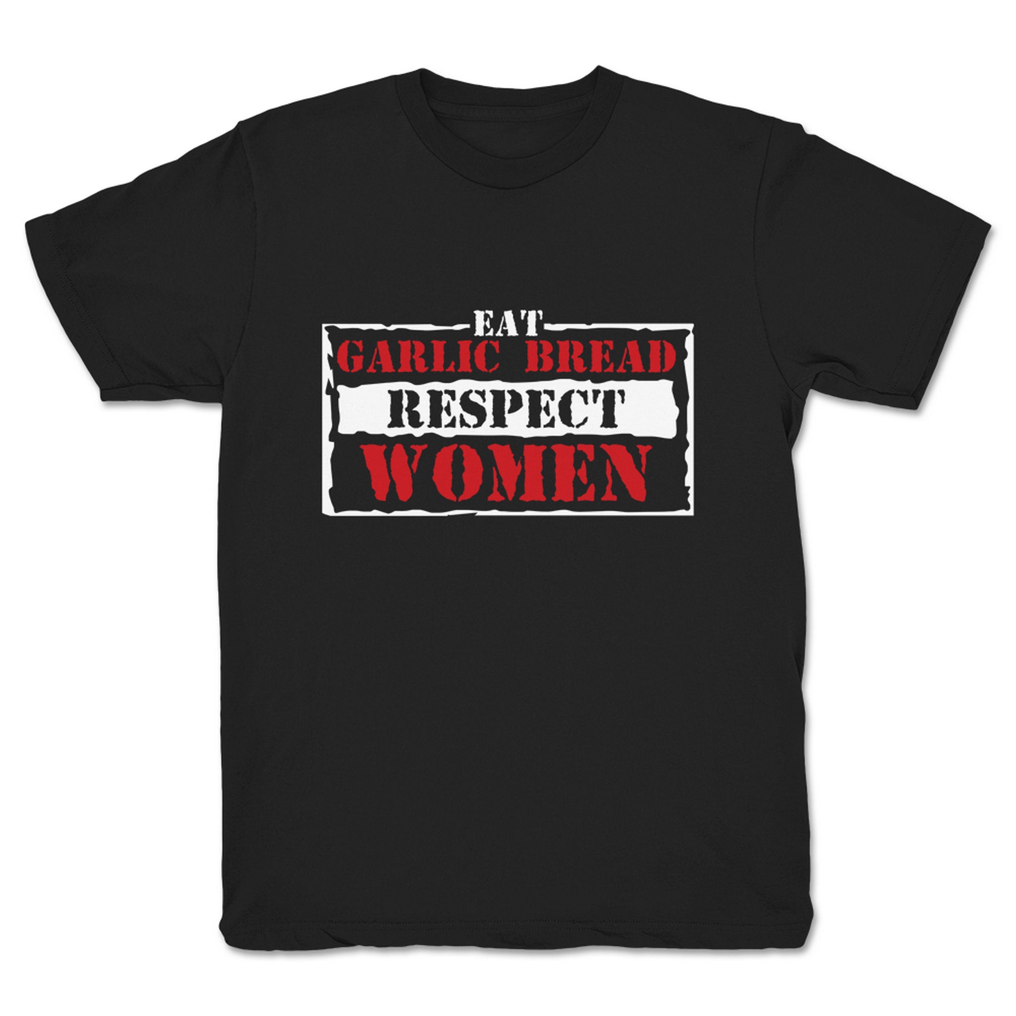 XThreeee Eat Garlic Bread Respect Women (EGBRW) Youth Tee Black