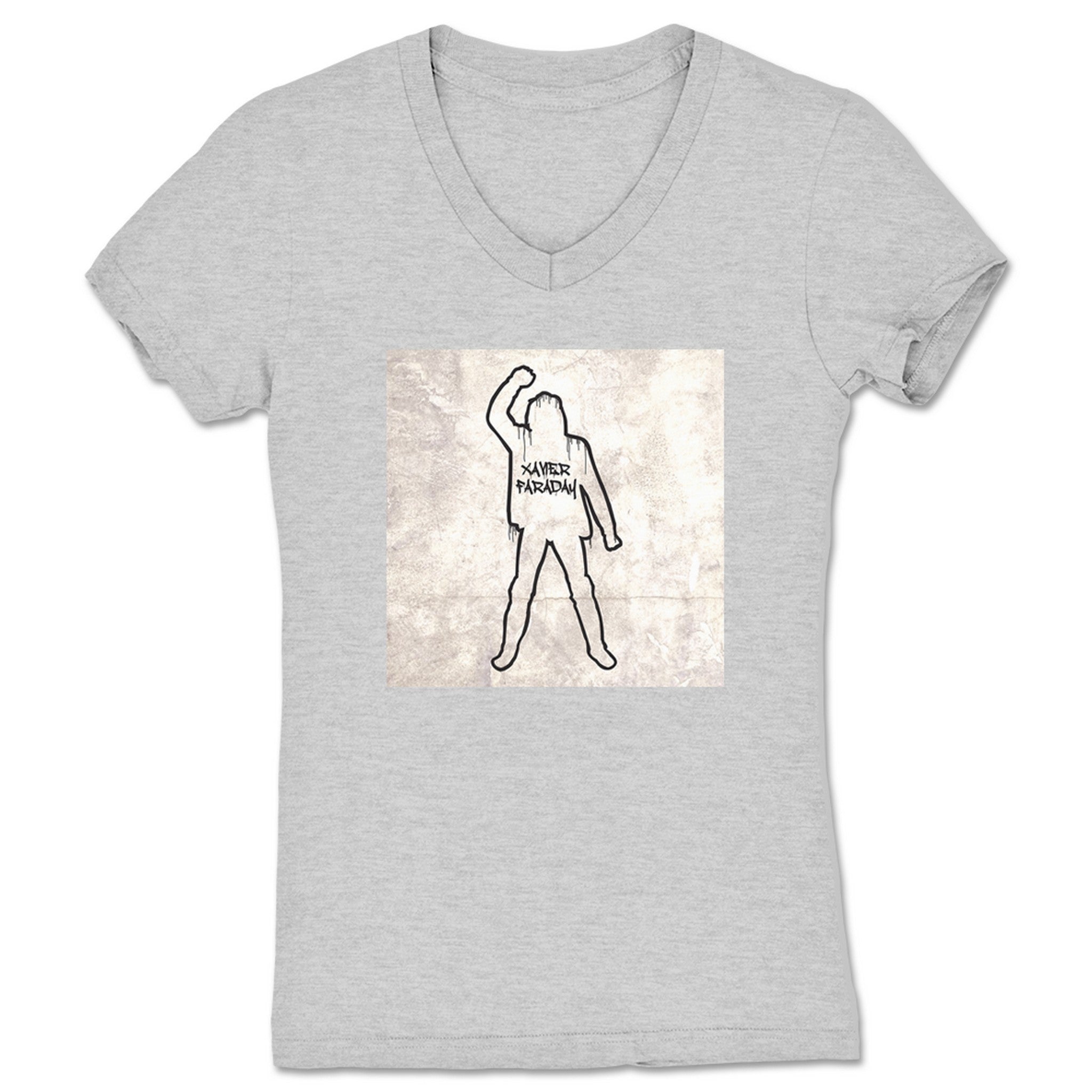 Xavier Faraday The Battle of Los Faraday Women's V-Neck Heather Grey