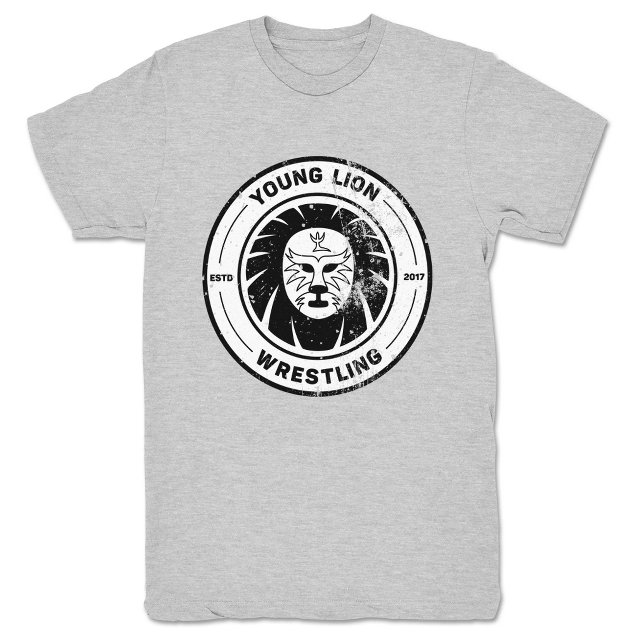 Young Lion Wrestling YLW Original Unisex Tee Heather Grey