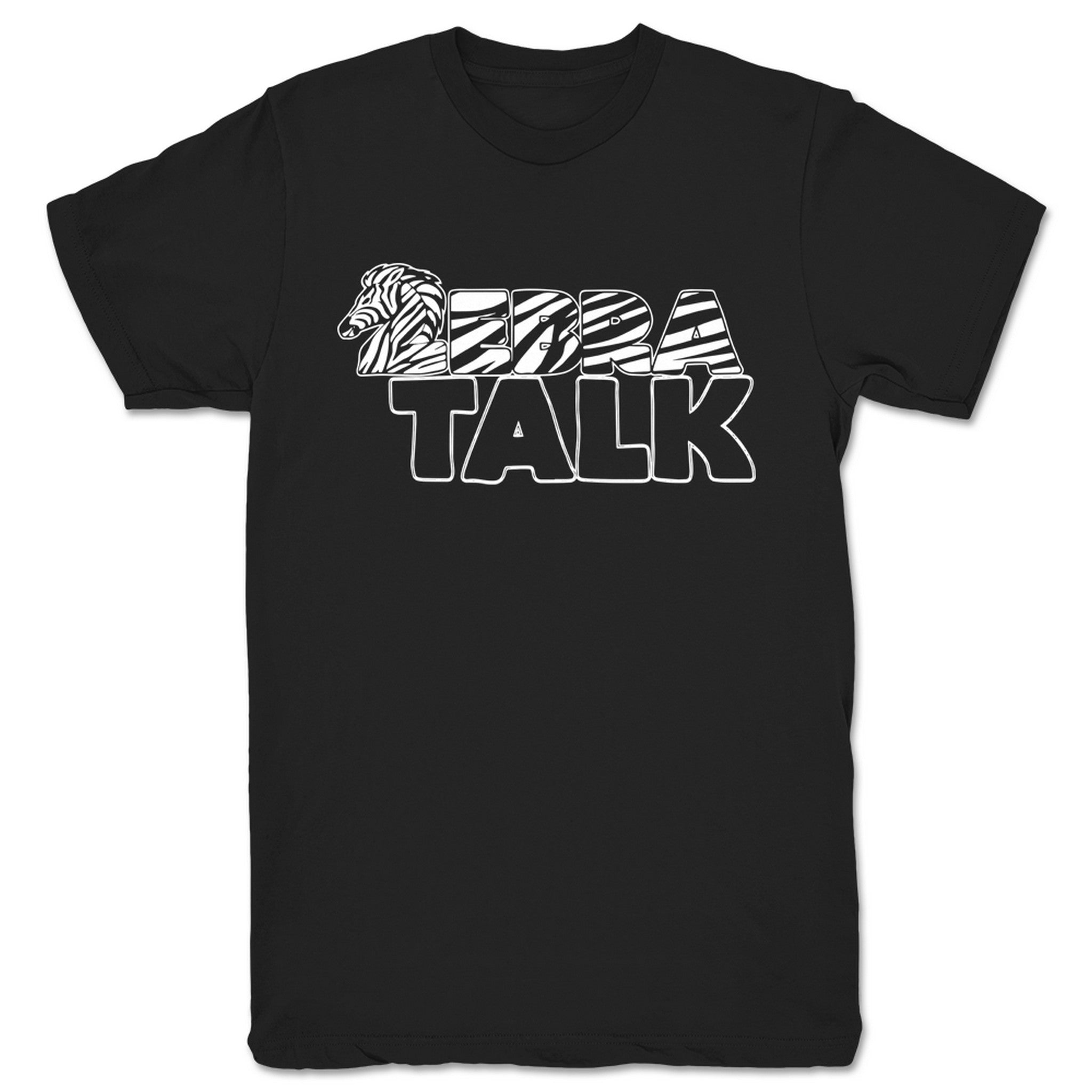 Zebra Talk Zebra Talk Original Logo Unisex Tee Black