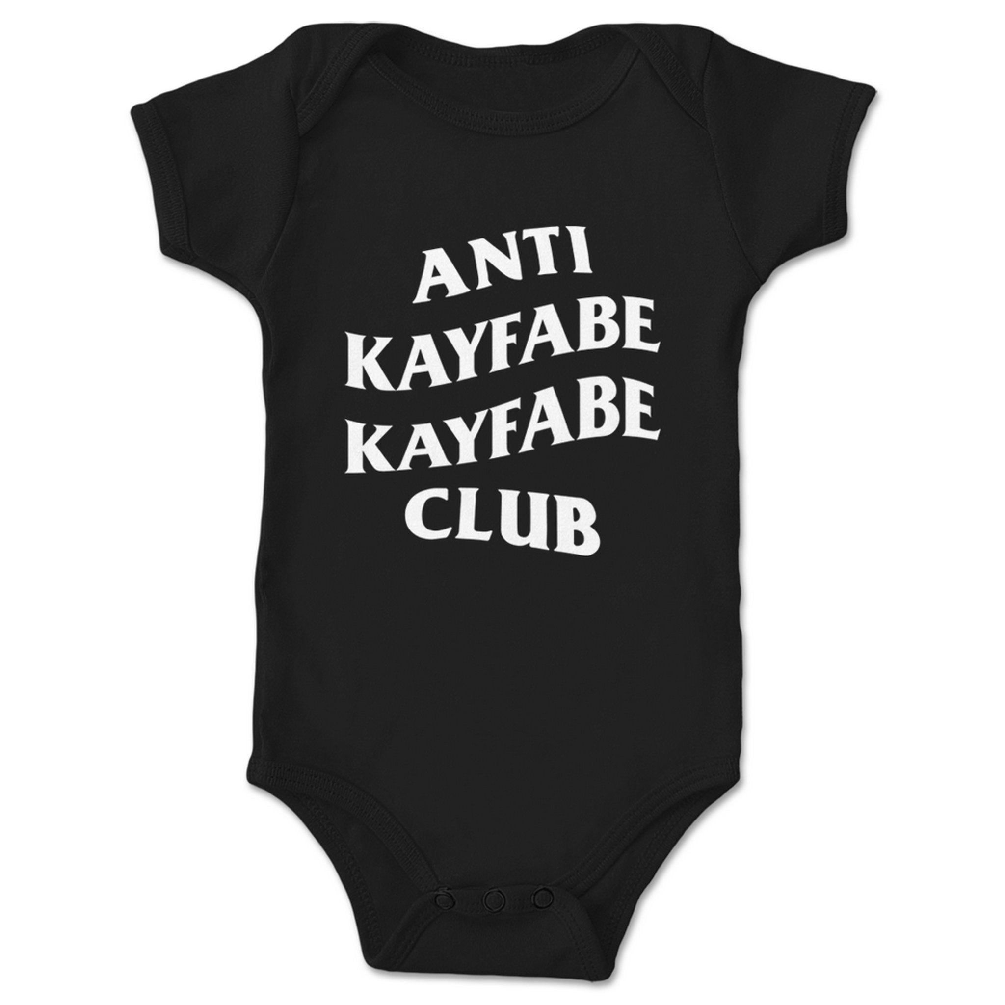 _doomeduser_ Anti Kayfabe Kayfabe Club Infant Onesie Black