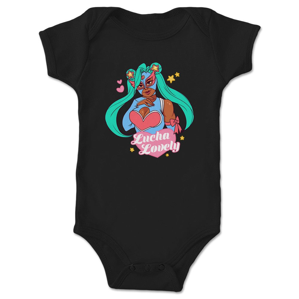 pastasauca Lucha Lovely Infant Onesie Black