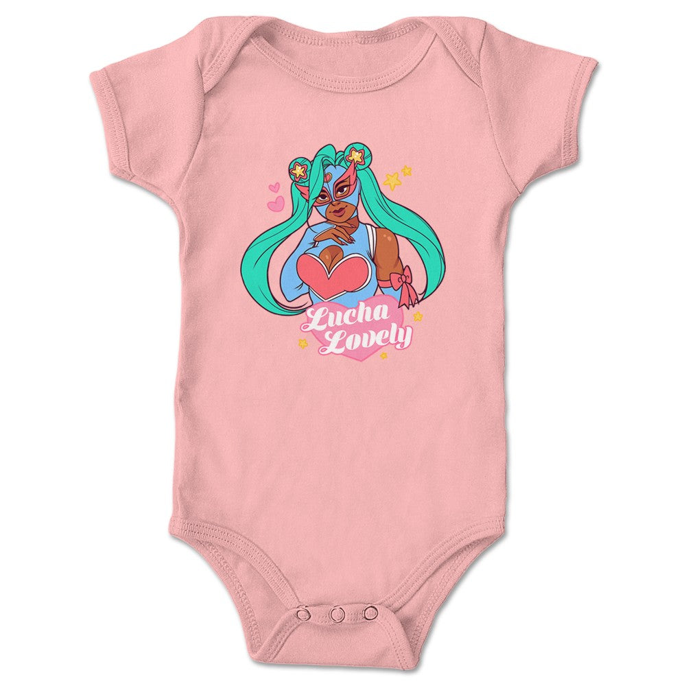 pastasauca Lucha Lovely Infant Onesie Pink