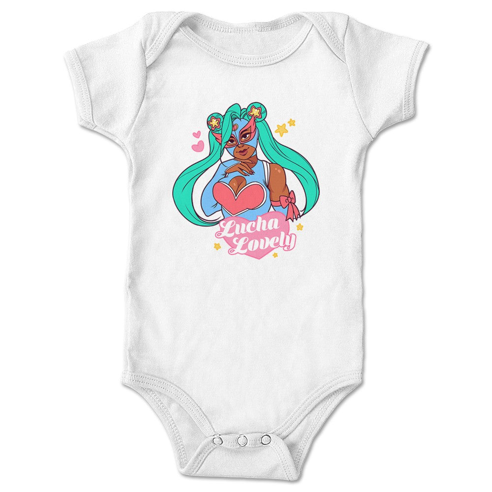 pastasauca Lucha Lovely Infant Onesie White