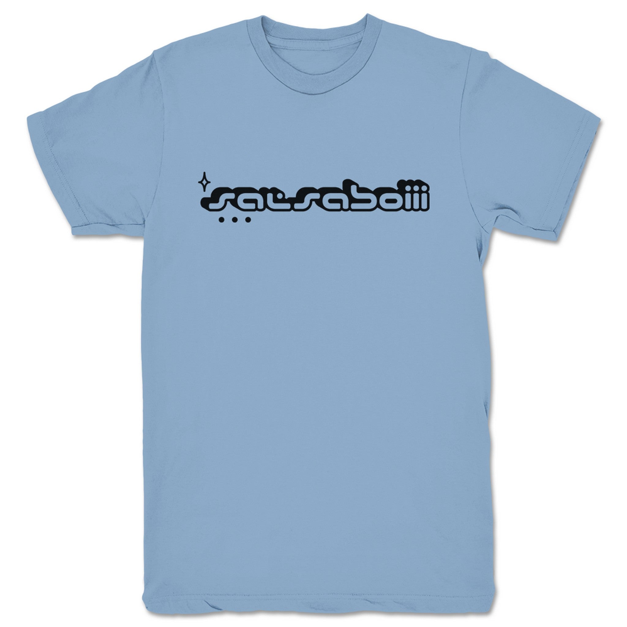 salsaboiii salsaboiii logo Unisex Tee Baby Blue (w/ Black Print)