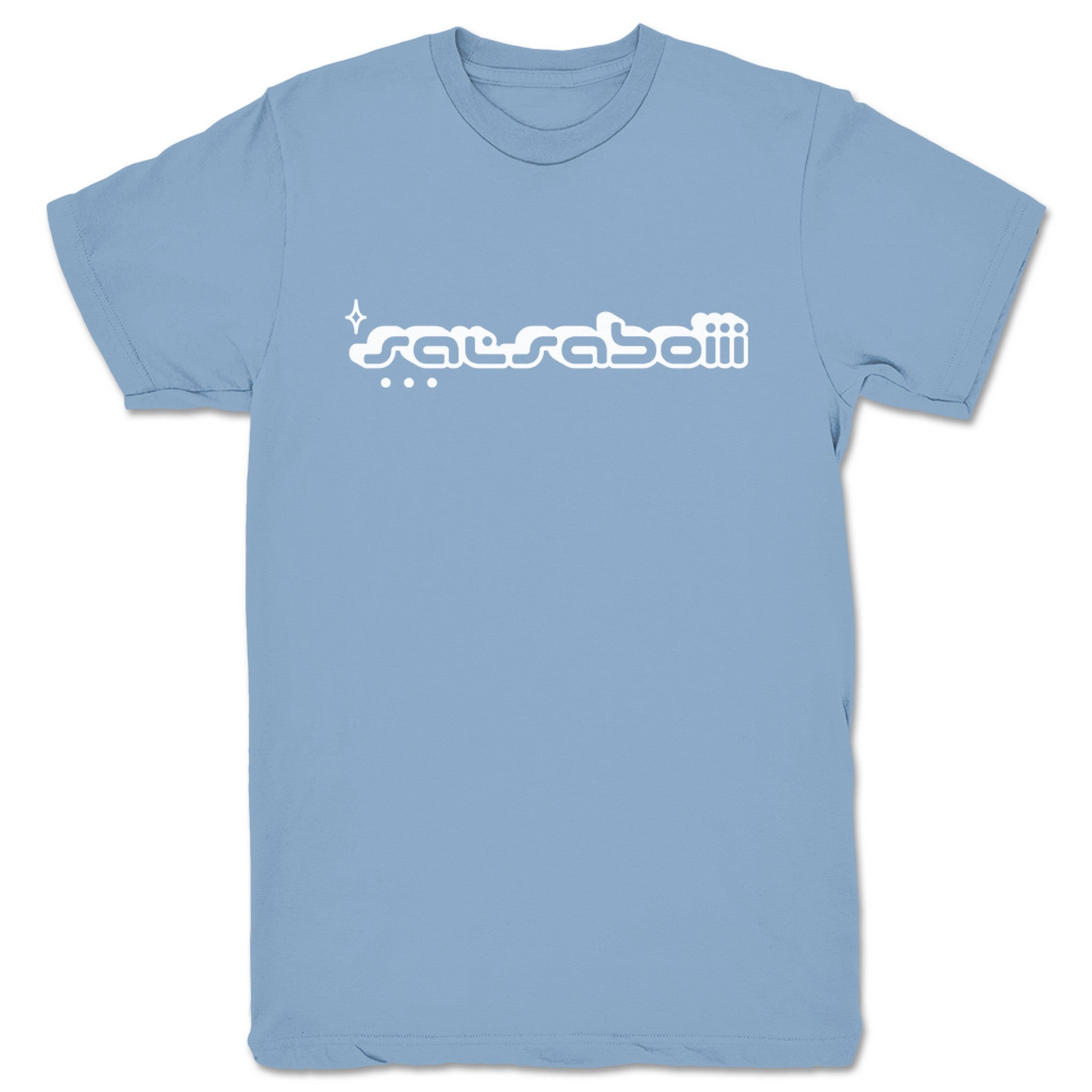 salsaboiii salsaboiii logo Unisex Tee Baby Blue (w/ White Print)