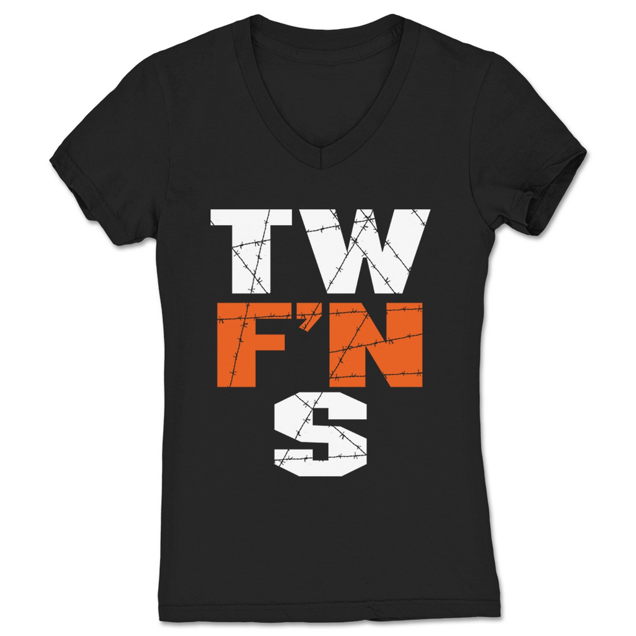 score|swayze THE WHOLE F'N SHOW Women's V-Neck Black