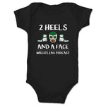 2 Heels and a Face  Infant Onesie Black