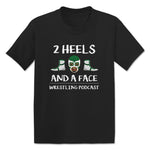 2 Heels and a Face  Toddler Tee Black