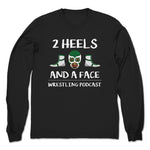 2 Heels and a Face  Unisex Long Sleeve Black
