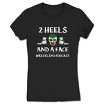 2 Heels and a Face  Women's Tee Black