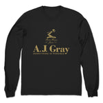 AJ Gray  Unisex Long Sleeve Black