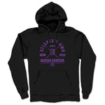 Adrian Armour  Midweight Pullover Hoodie Black (w/ Purple Print)