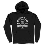Adrian Armour  Midweight Pullover Hoodie Black (w/ White Print)