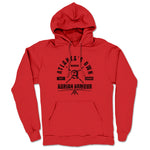 Adrian Armour  Midweight Pullover Hoodie Red (w/ Black Print)