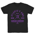 Adrian Armour  Youth Tee Black (w/ Purple Print)