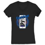 Angel Blue  Women's V-Neck Black