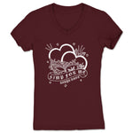 Aspyn Rose  Women's V-Neck Maroon