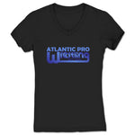 Atlantic Pro Wrestling  Women's V-Neck Black