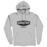 Back Body Drop  Midweight Pullover Hoodie Heather Grey (w/ Black Logo)