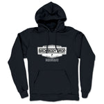 Back Body Drop  Midweight Pullover Hoodie Navy (w/ White Logo)