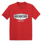 Back Body Drop  Toddler Tee Red (w/ White Logo)