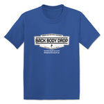 Back Body Drop  Toddler Tee Royal Blue (w/ White Logo)