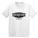 Back Body Drop  Toddler Tee White (w/ Black Logo)