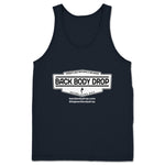Back Body Drop  Unisex Tank Navy (w/ White Logo)