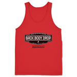 Back Body Drop  Unisex Tank Red (w/ Black Logo)