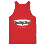 Back Body Drop  Unisex Tank Red (w/ White Logo)