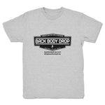 Back Body Drop  Youth Tee Heather Grey (w/ Black Logo)