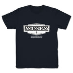 Back Body Drop  Youth Tee Navy (w/ White Logo)