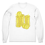 Big Money  Unisex Long Sleeve White