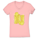 Big Money  Women's V-Neck Pink