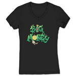 Big Money  Women's V-Neck Black