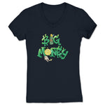 Big Money  Women's V-Neck Navy
