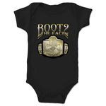 Boot 2 the Face  Infant Onesie Black