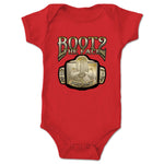 Boot 2 the Face  Infant Onesie Red
