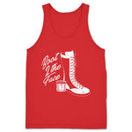 Boot 2 the Face  Unisex Tank Red