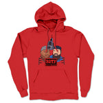 Boot 2 the Face  Midweight Pullover Hoodie Red