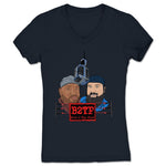 Boot 2 the Face  Women's V-Neck Navy