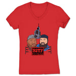 Boot 2 the Face  Women's V-Neck Red