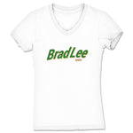 Brad Lee  Women's V-Neck White