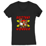Brittany Wonder  Women's V-Neck Black