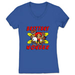 Brittany Wonder  Women's V-Neck Royal Blue
