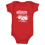 Broken Table  Infant Onesie Red