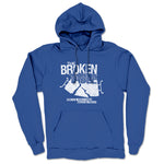 Broken Table  Midweight Pullover Hoodie Royal Blue